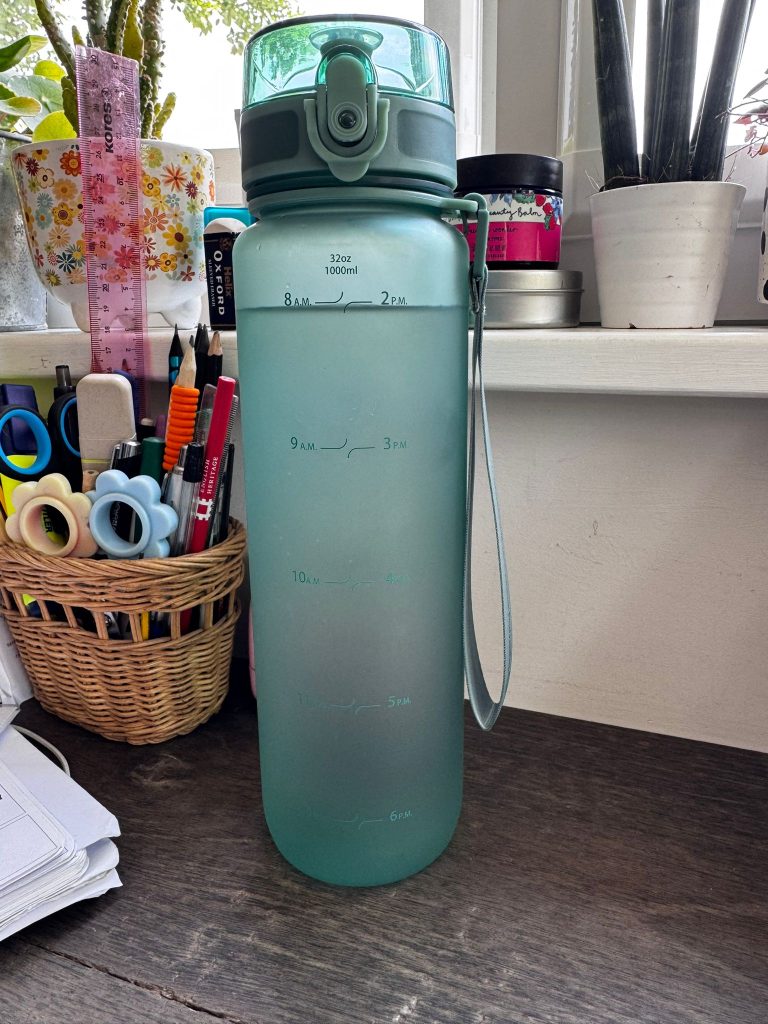 A full water bottle